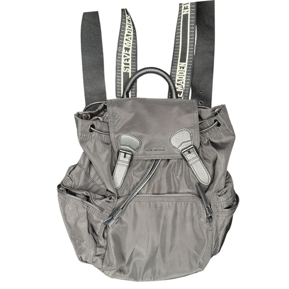 Steve Madden Other - Steve Madden Black Nylon Backpack with Logo Straps